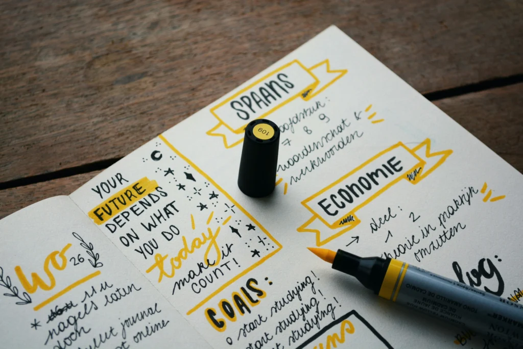 Keep a colorful log to help track your motivation and progress.
