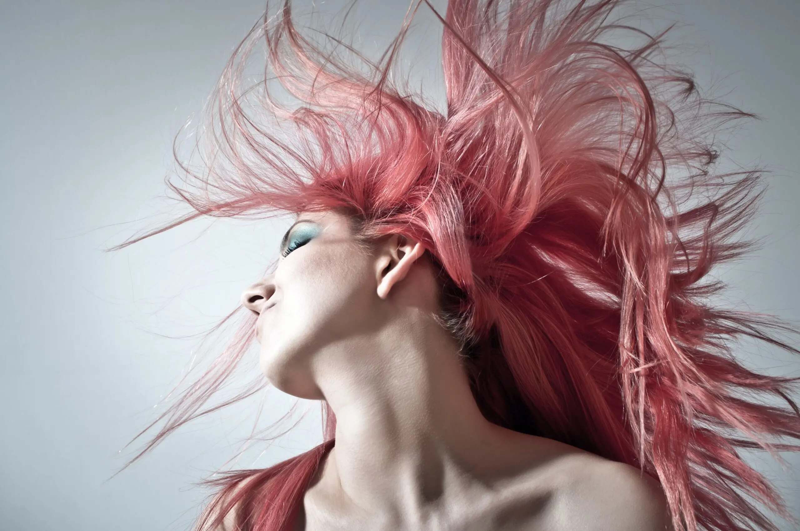 woman with hair color