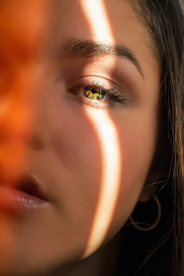A girl with hydrated skin
