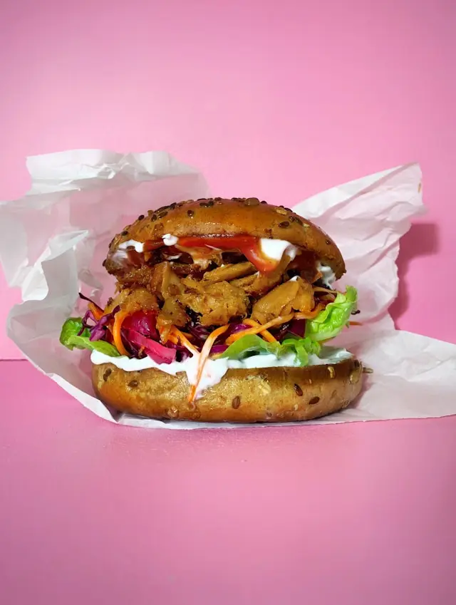 A soy-based protein burger.