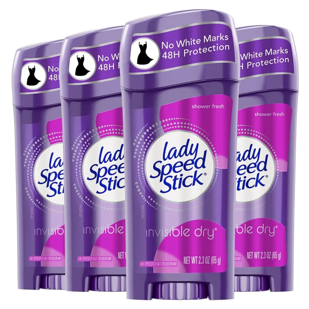 A four-pack of Lady Speed Stick 48h deodorant for women