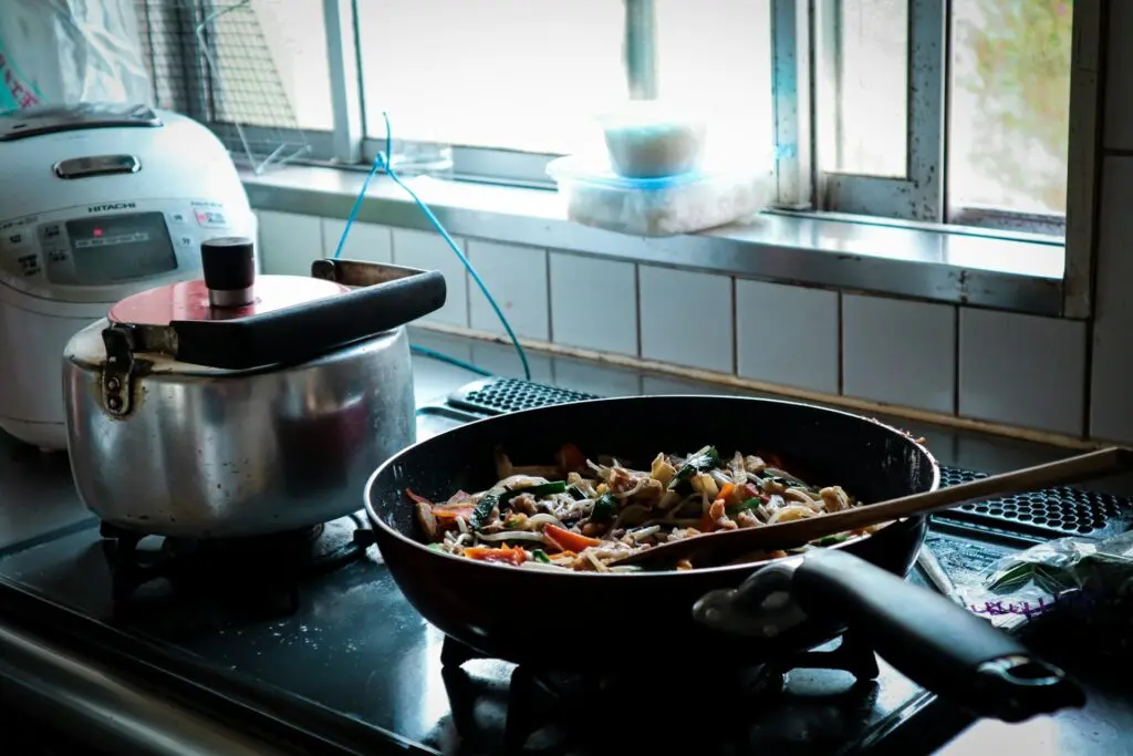 Vegetable Stir Fry on Stove
