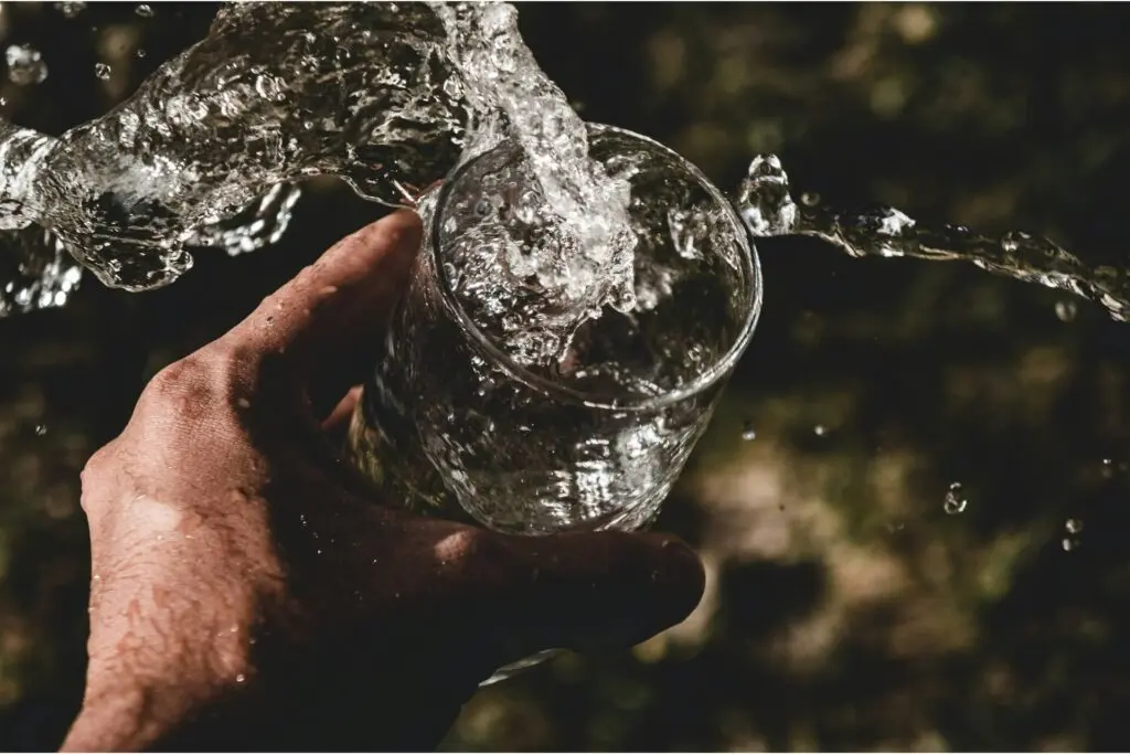 Sipping water is much healthier than gulping down glasses full.
