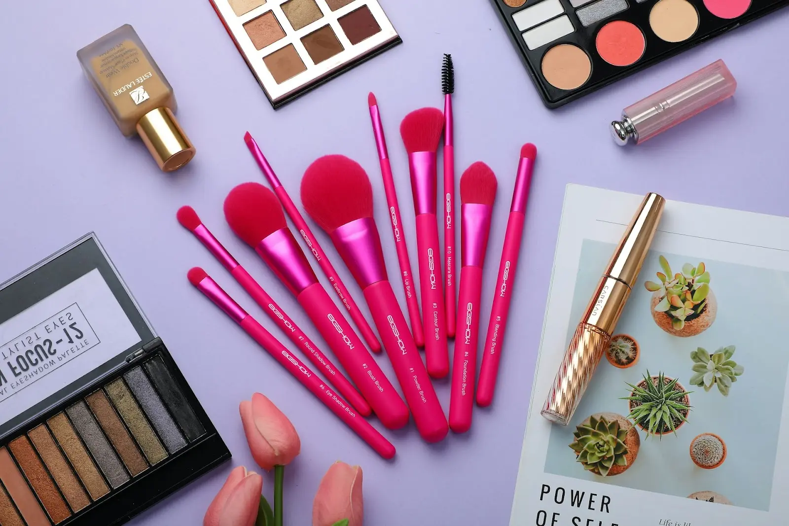brushes and makeup