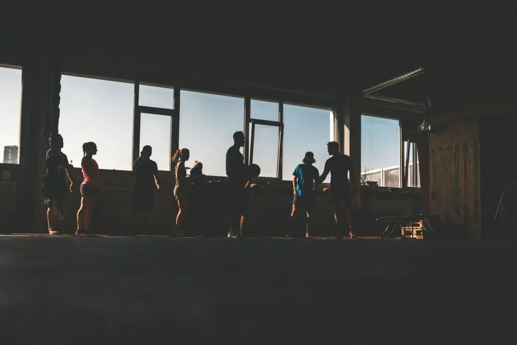 A group workout.
