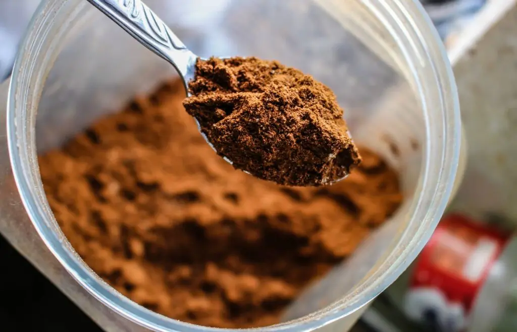 A spoonful of protein powder