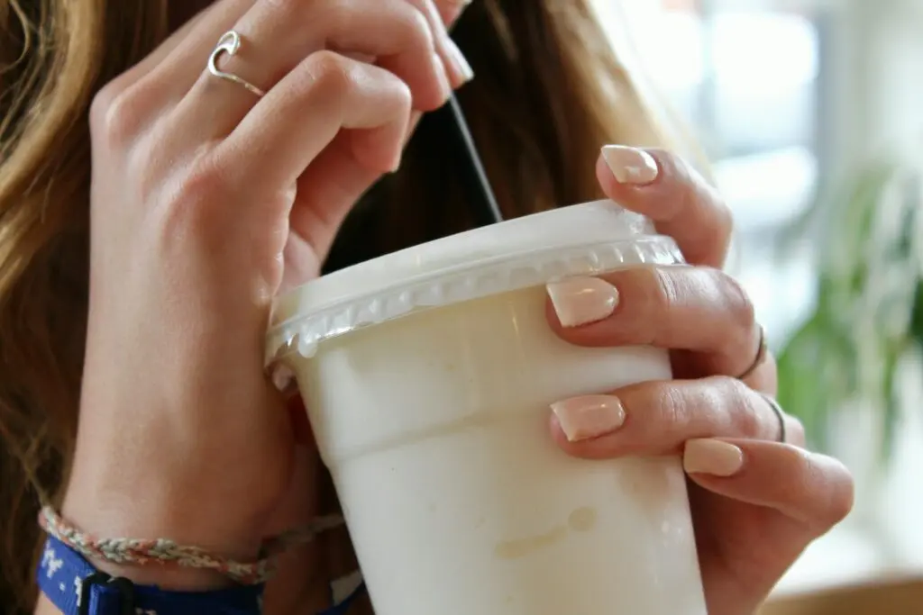 Protein coffee smoothie.