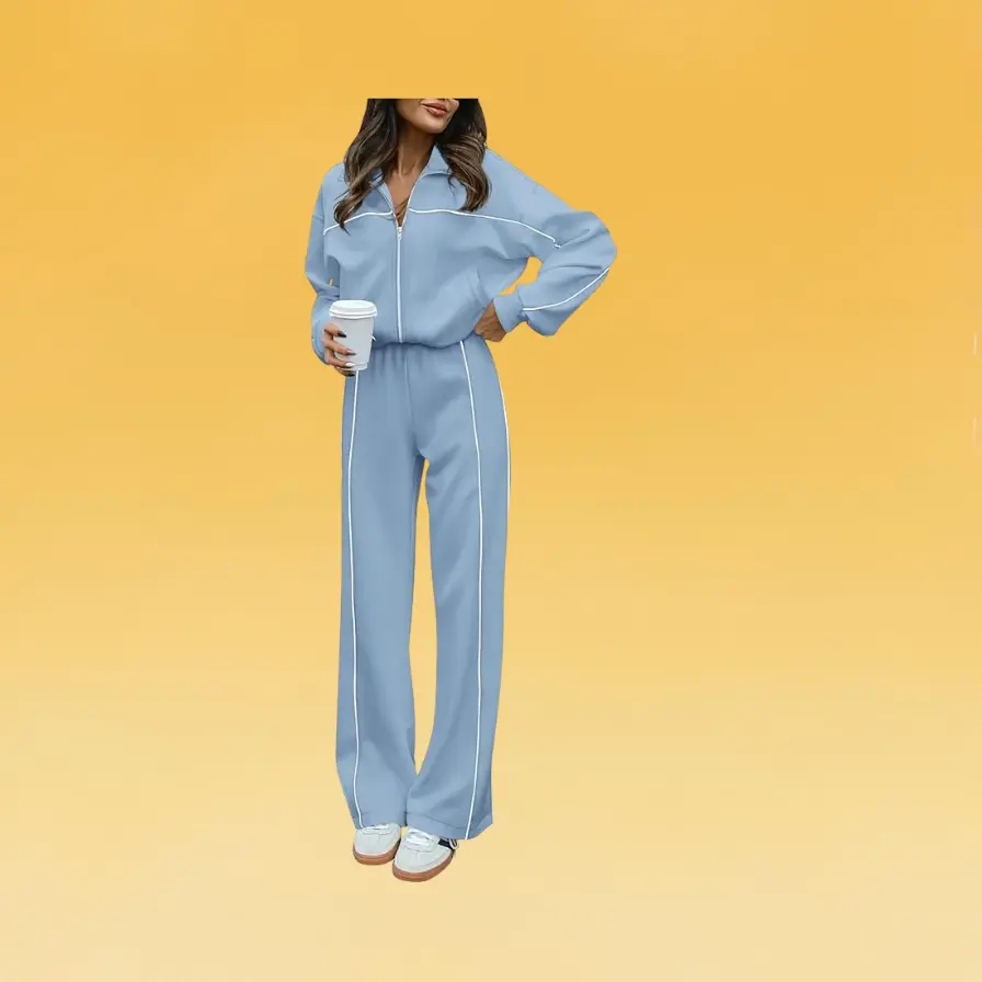 Two-Piece Jogger Sets as Winter Fitness Clothes
