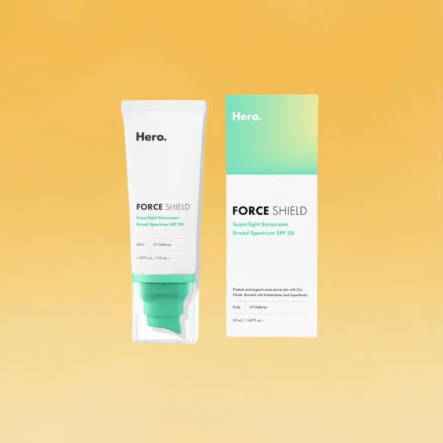 Mineral sunscreen for sensitive skin, Hero brand