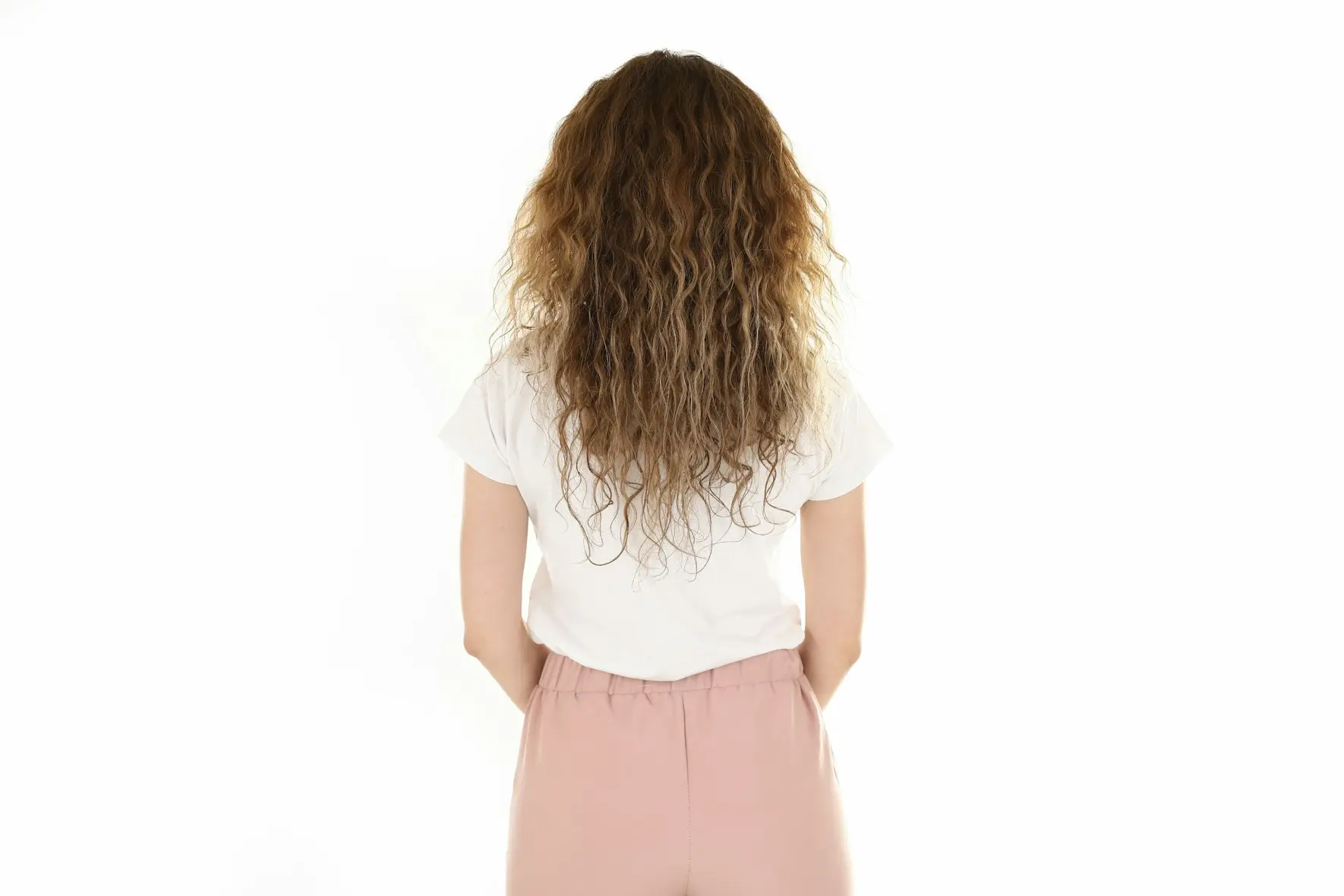 dry, curly hair