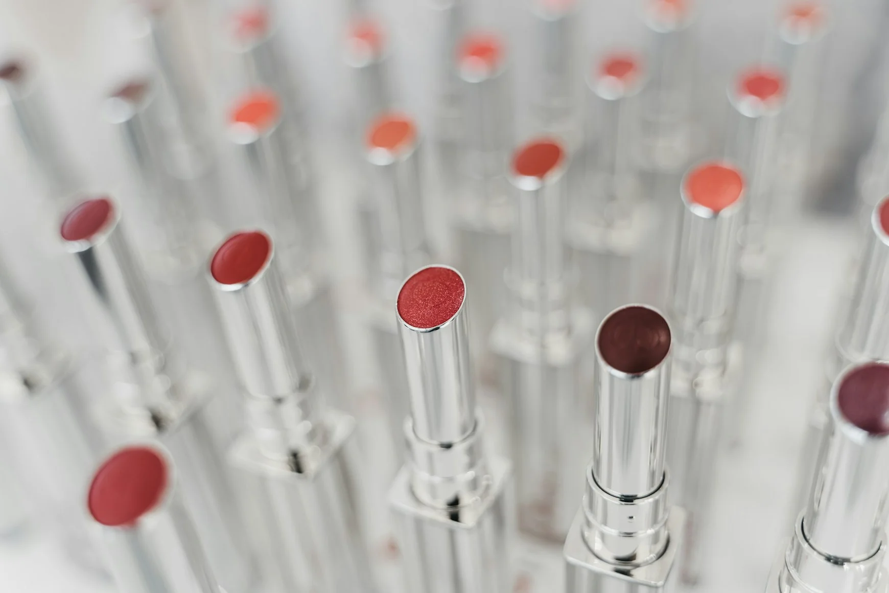 collection of different lipsticks