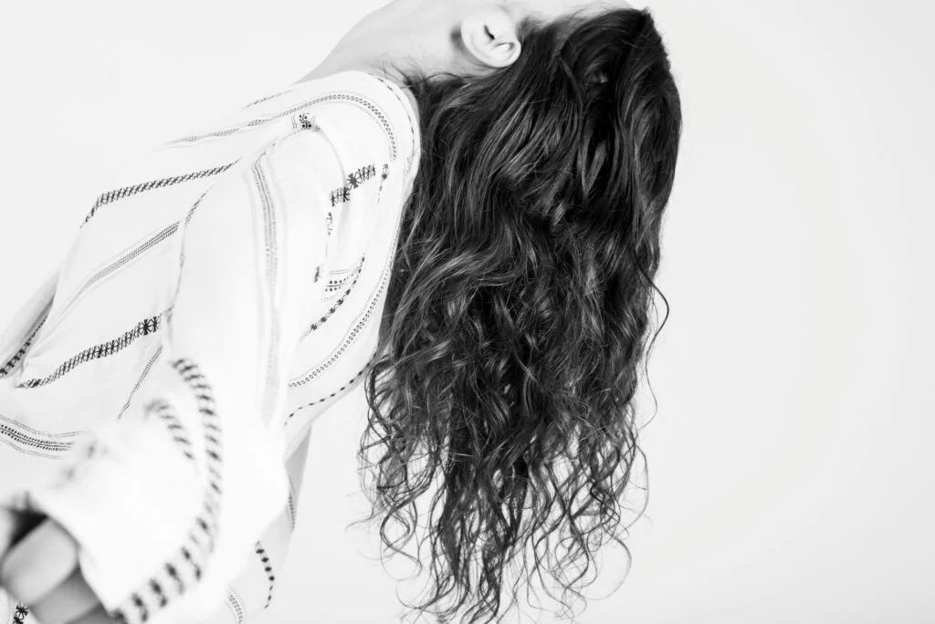 Use dry shampoo at night to help combat oily hair.
