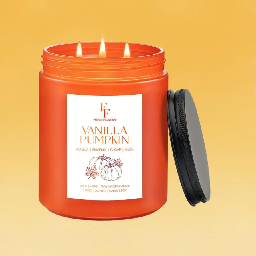 Fall Candle Vanilla Pumpkin Scented