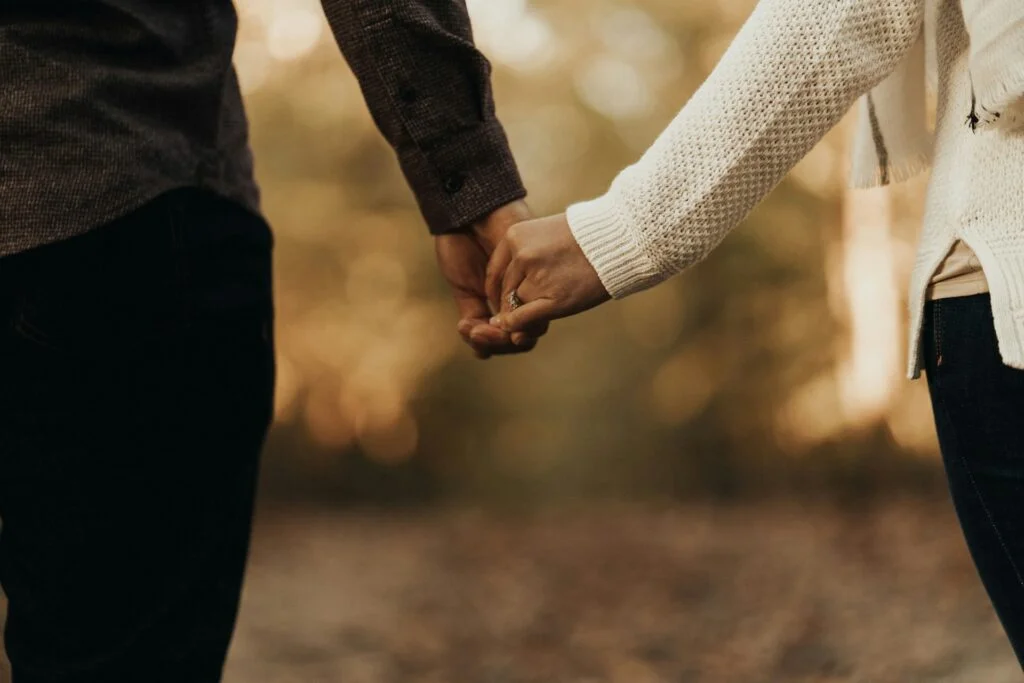 holding hands