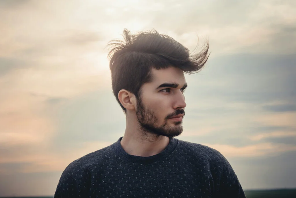 Men's hair benefits from conditioner even when short.