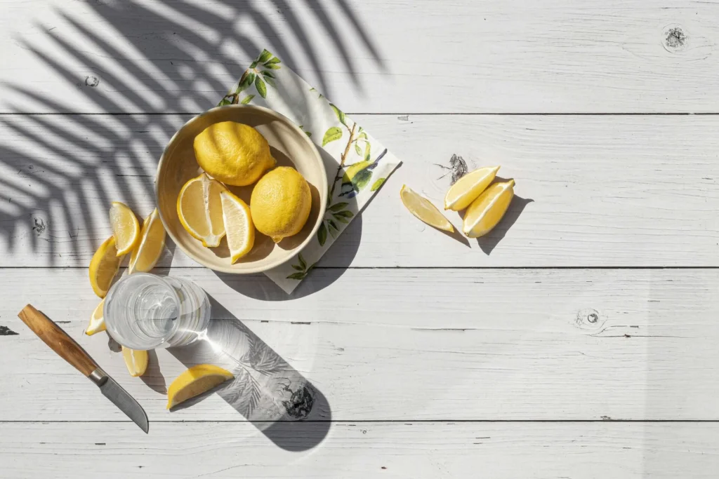 lemon water