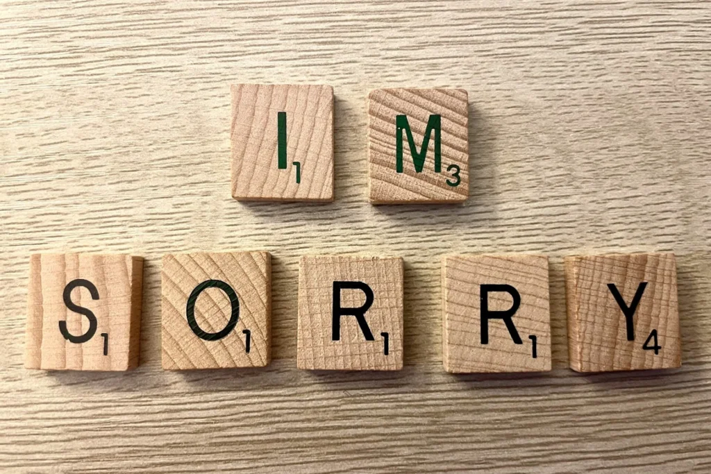 I'm sorry in scrabble