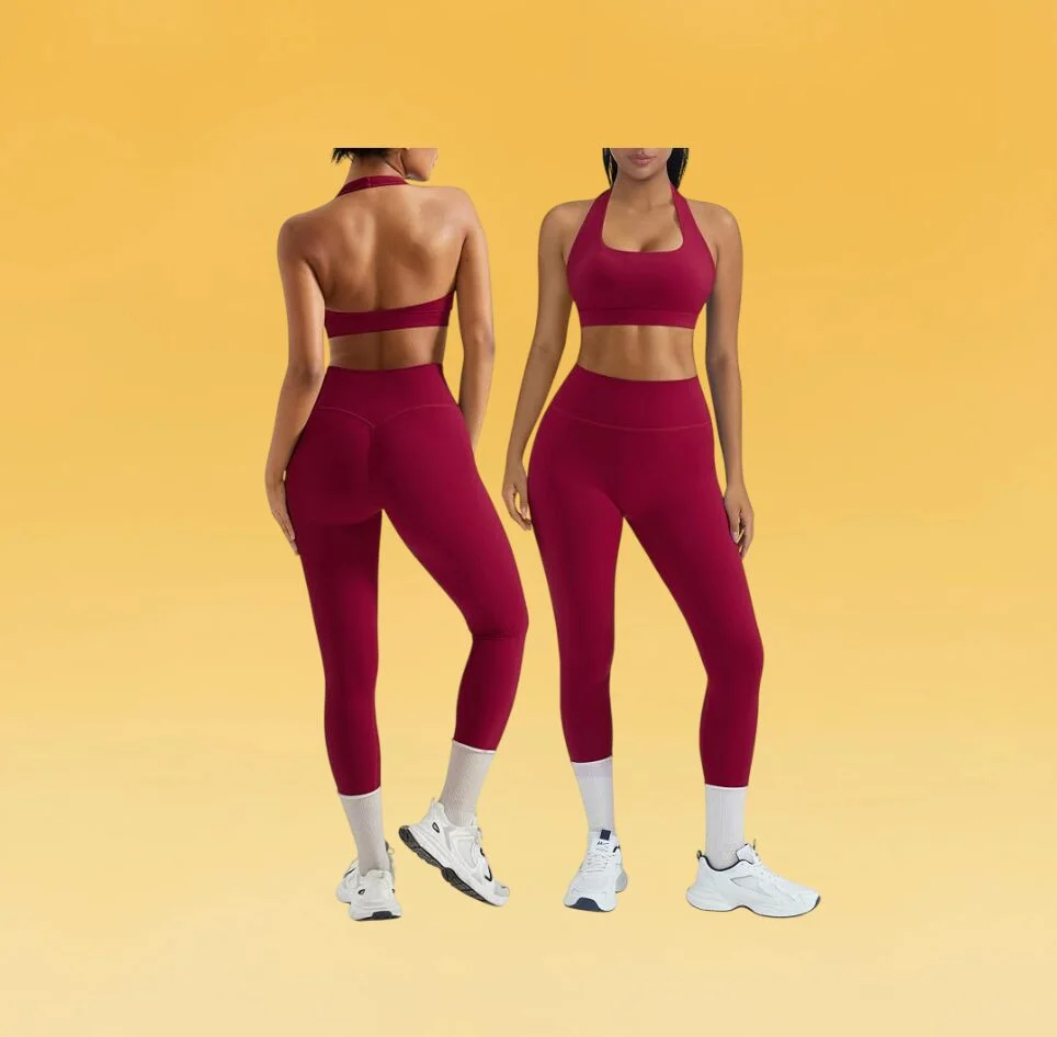 Look for flattering design and high-performance fabric in a matching workout set from Amazon.