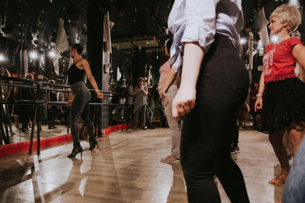 Women in a dance class