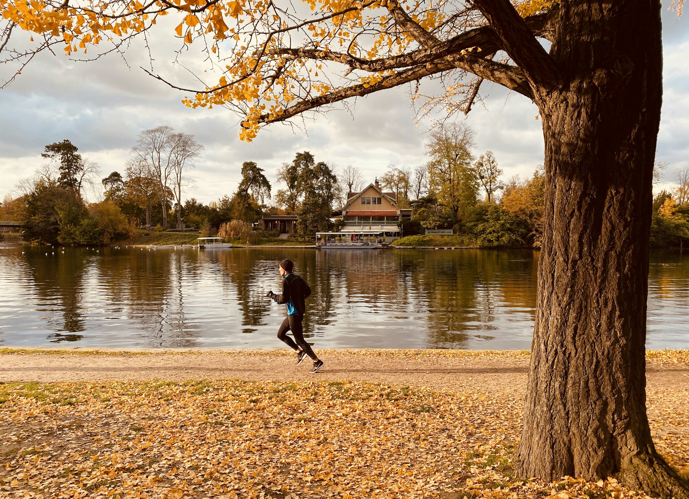 man running outdoors