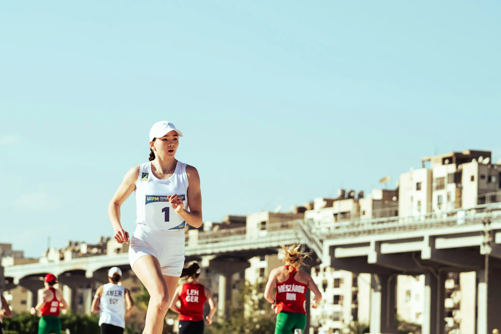 woman in a fun run