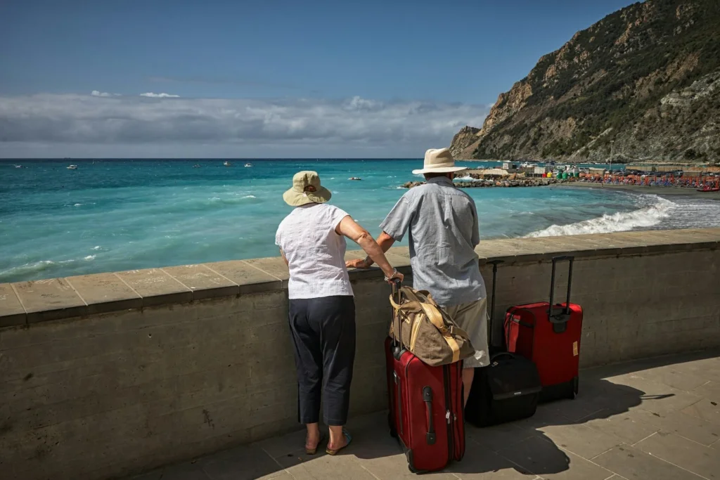 two tourists