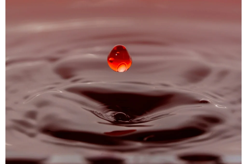 Spotting usually only generates a few drops or streaks of blood.