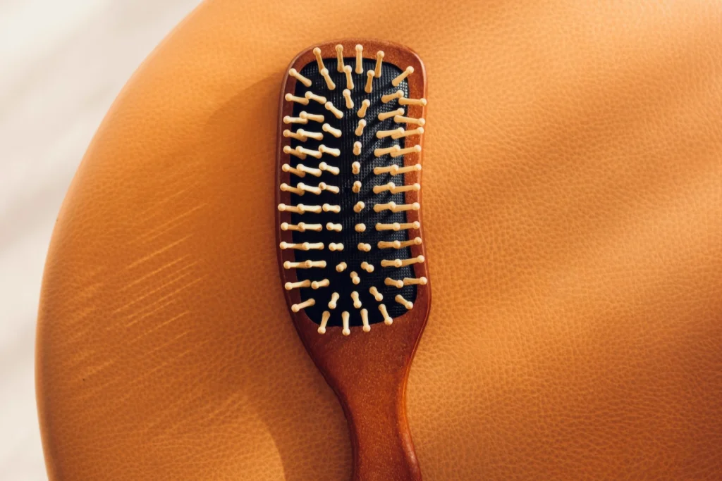 wood hairbrush
