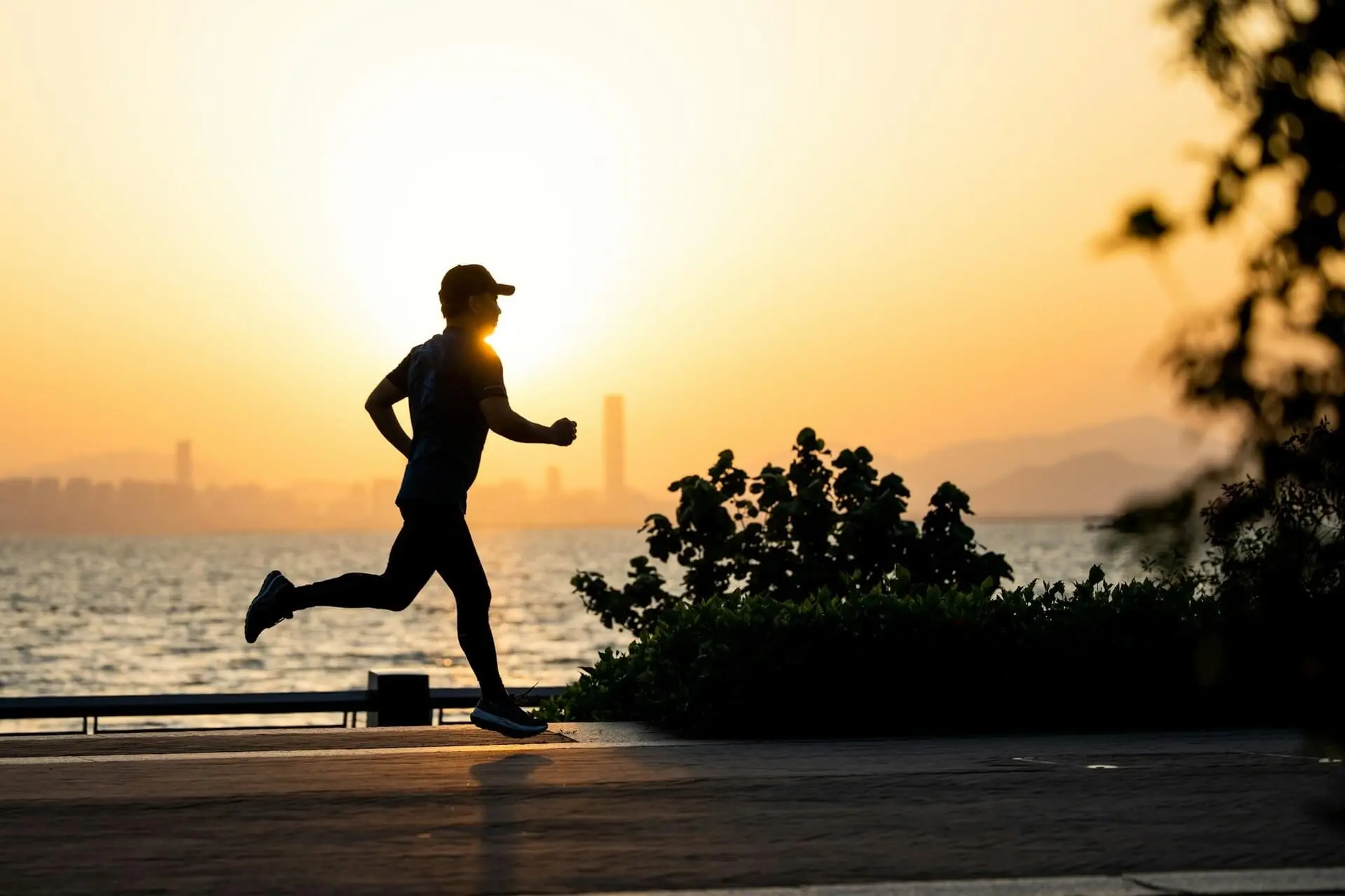 A person running