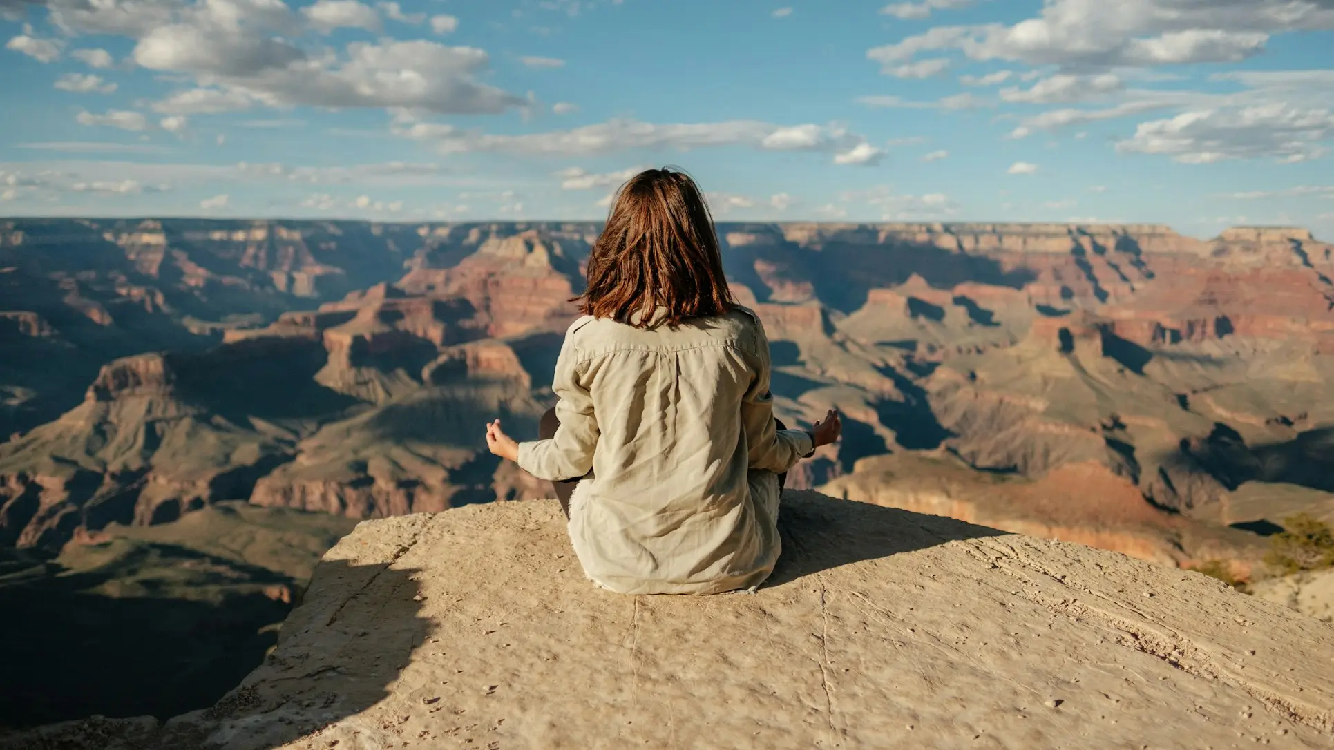 woman meditating