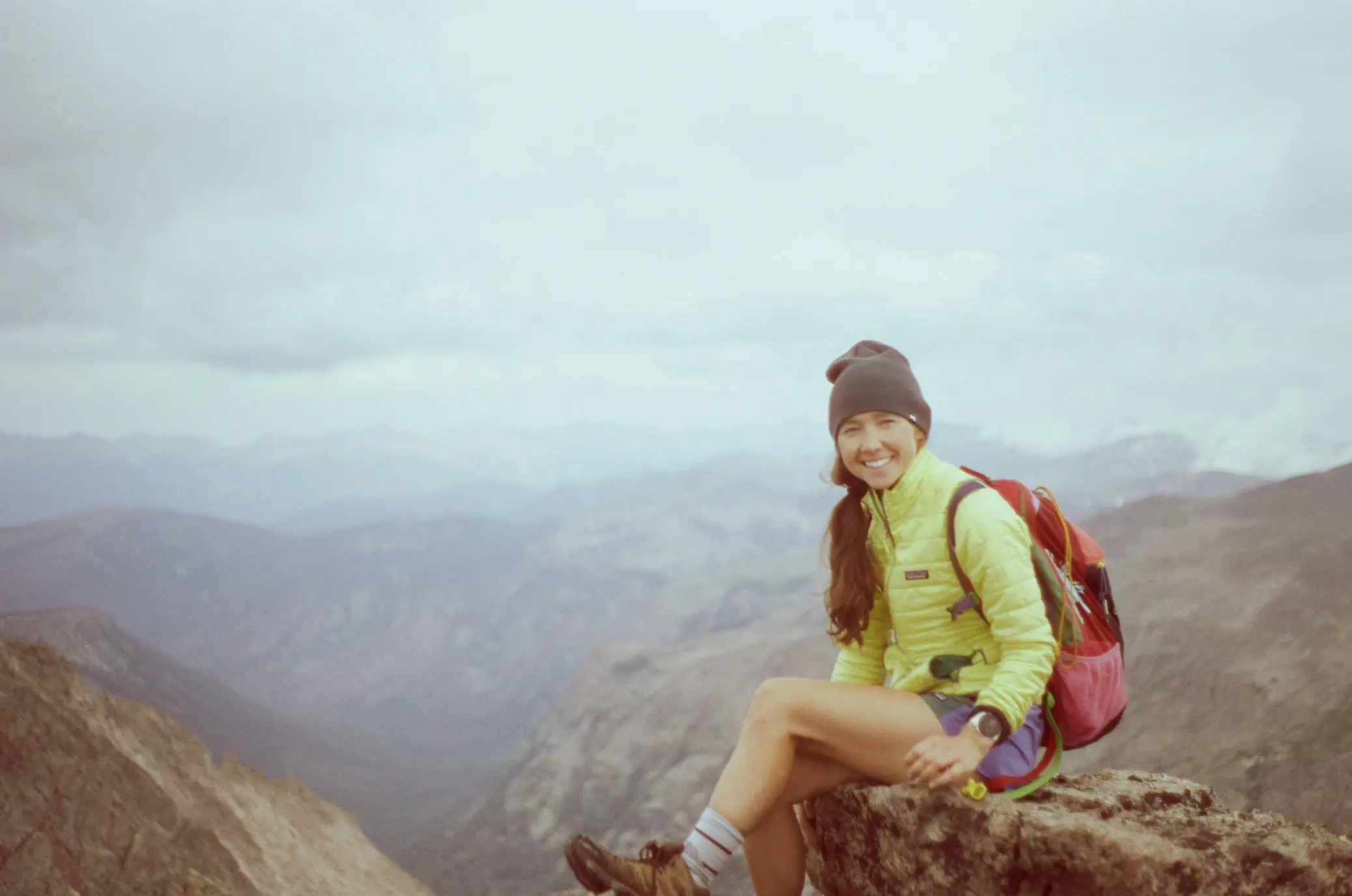 a woman hiking alone