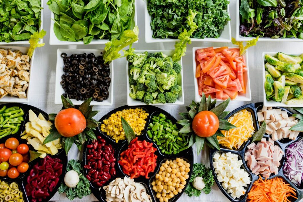 A bunch of vegetables