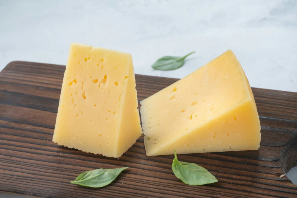 Cheese on a platter