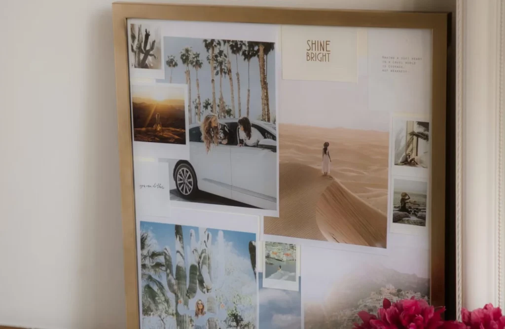 corkboard vision board
