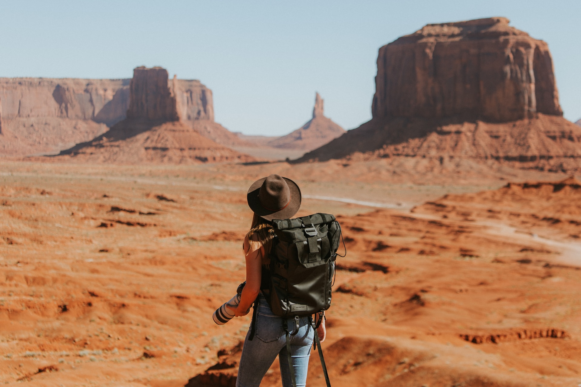 A woman on a solo travel adventure.