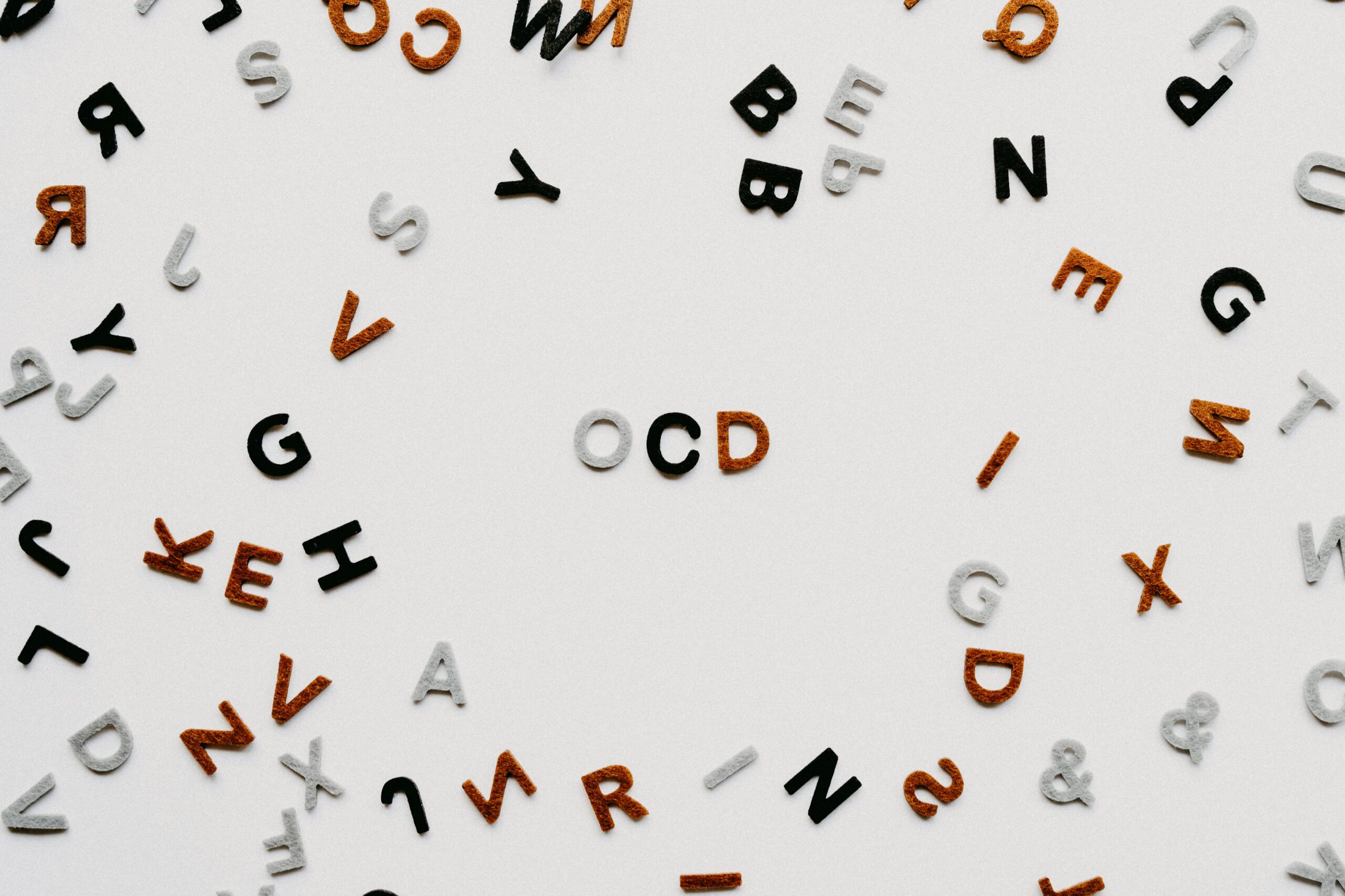letters showing OCD