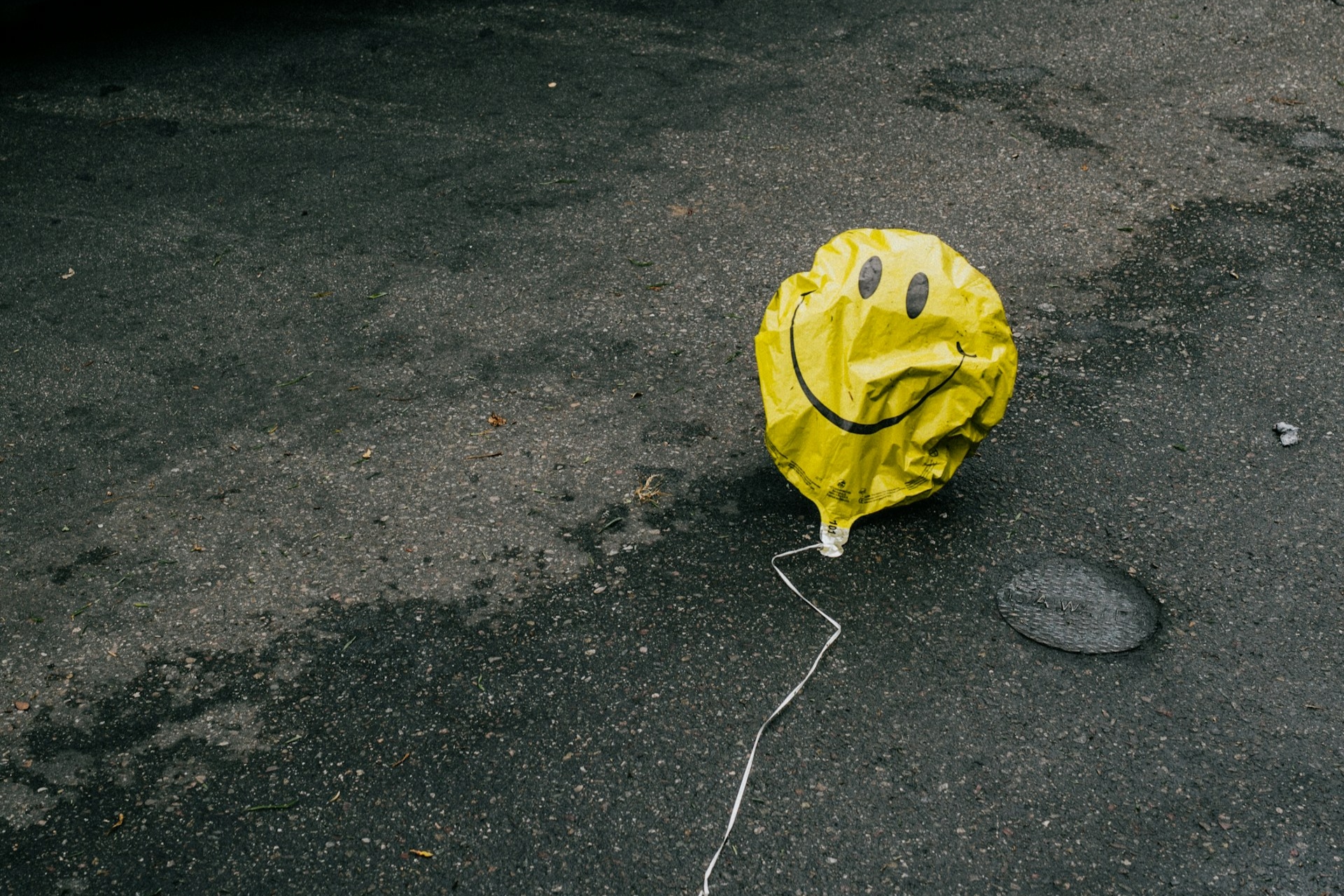 Deflated Yellow Balloon