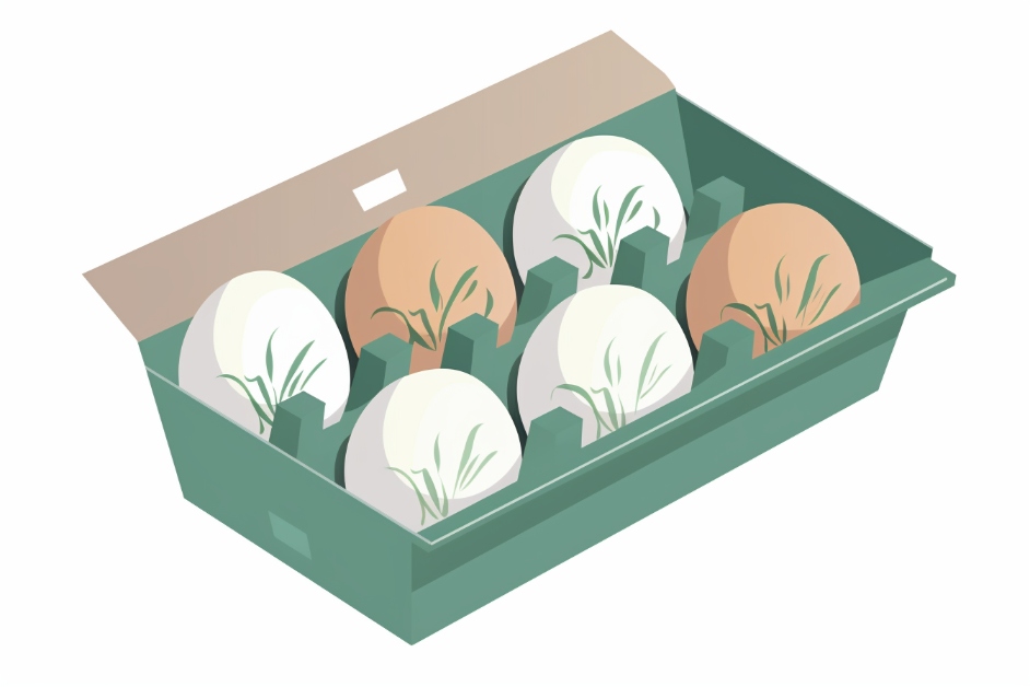A carton of eggs