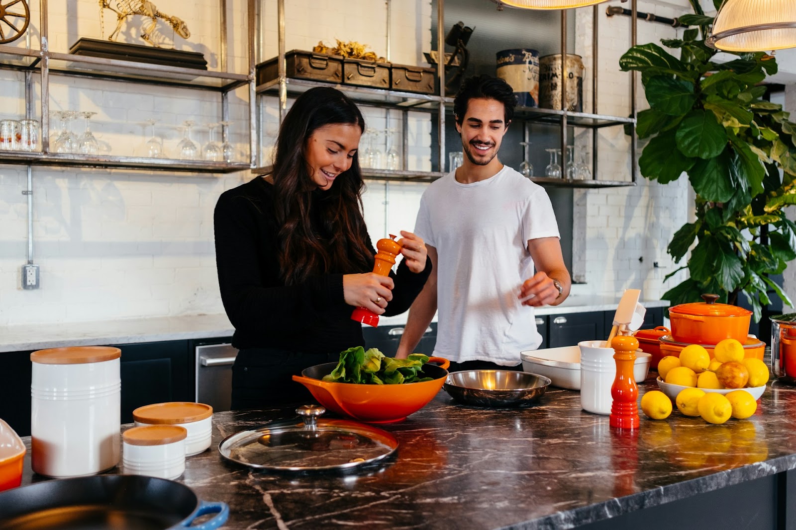 people cooking together