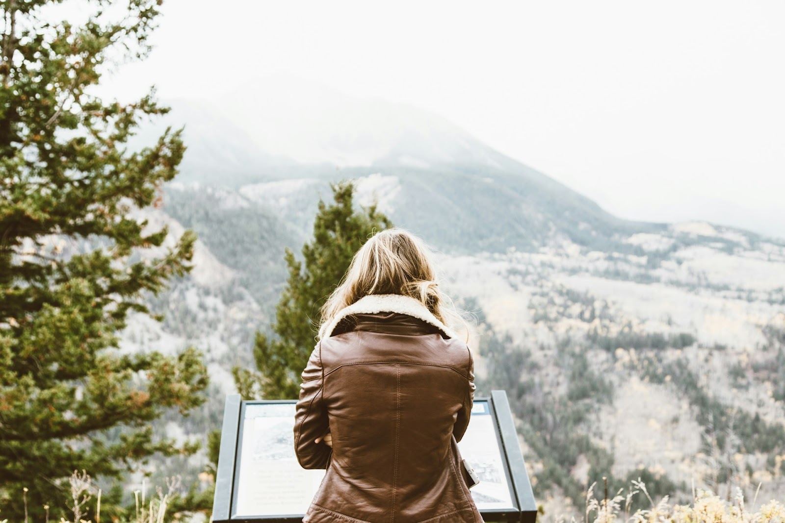 alone in the mountains