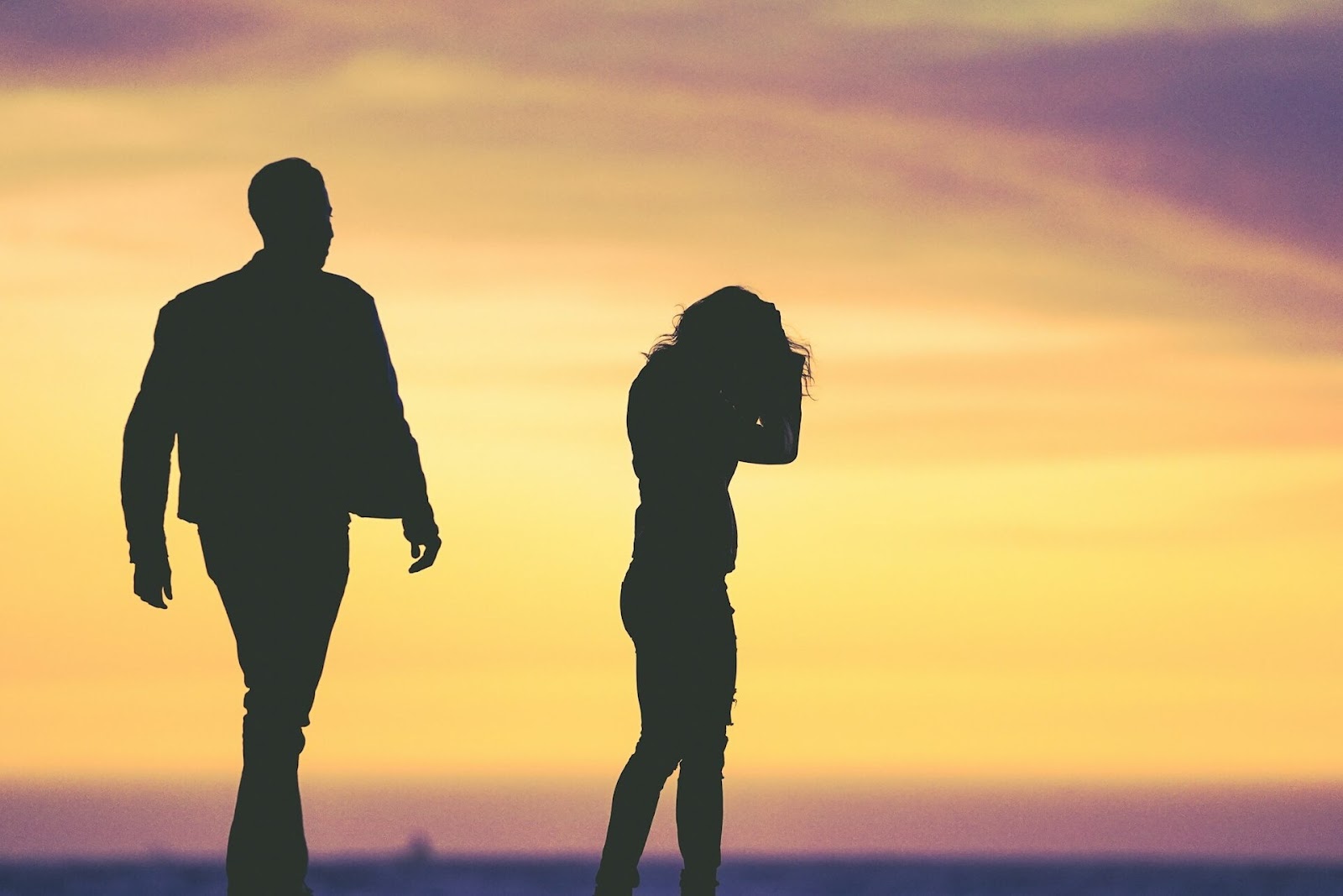 walking away from partner