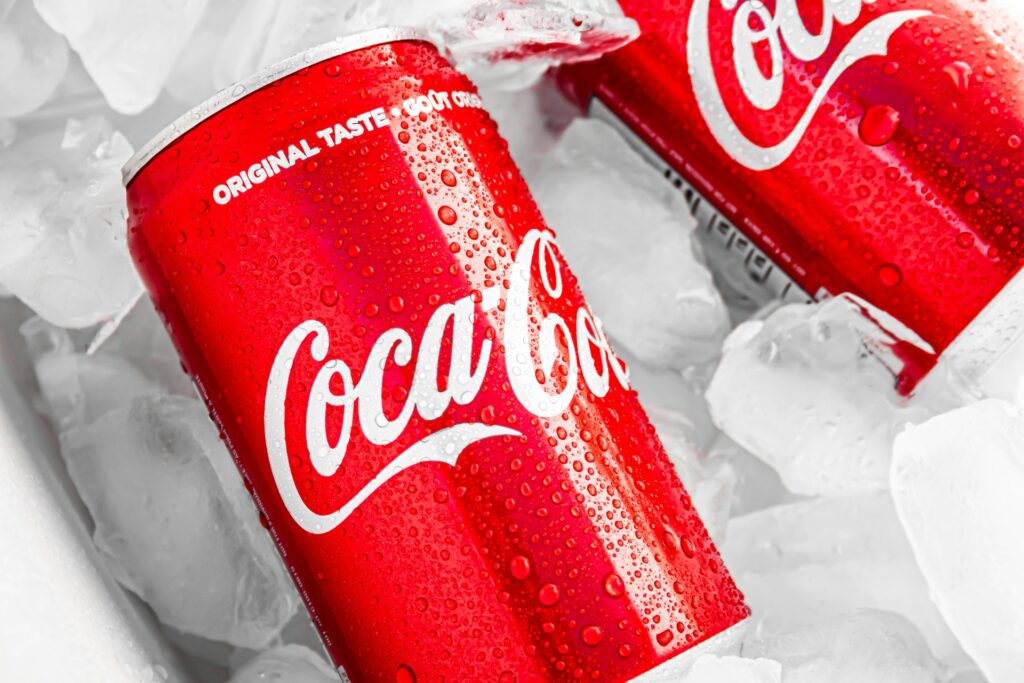 Coca Cola and ice.