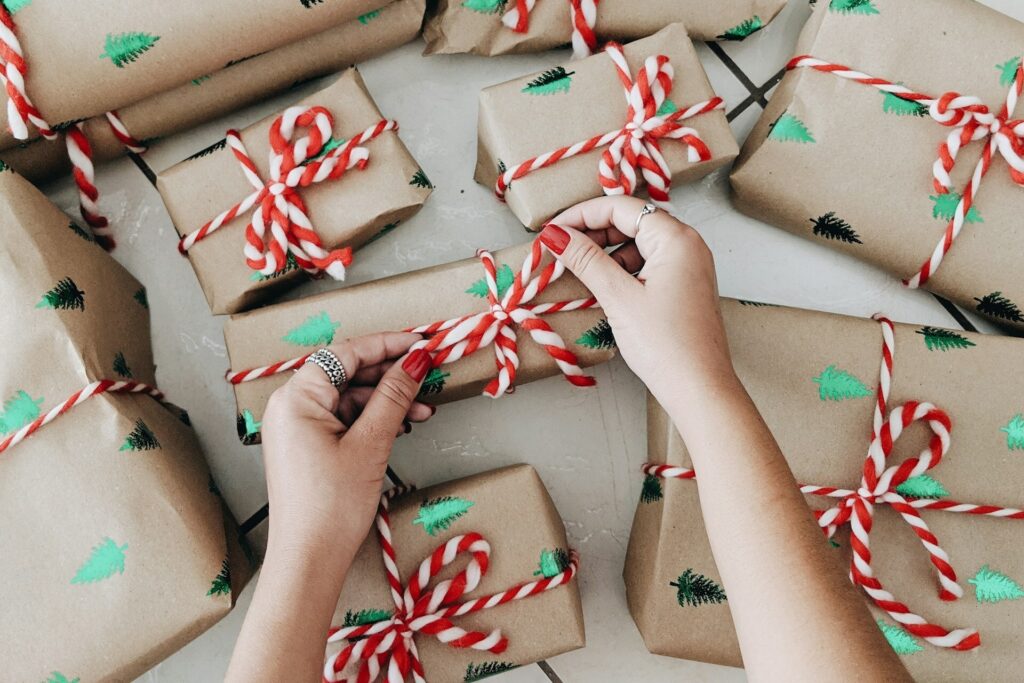 opening gifts