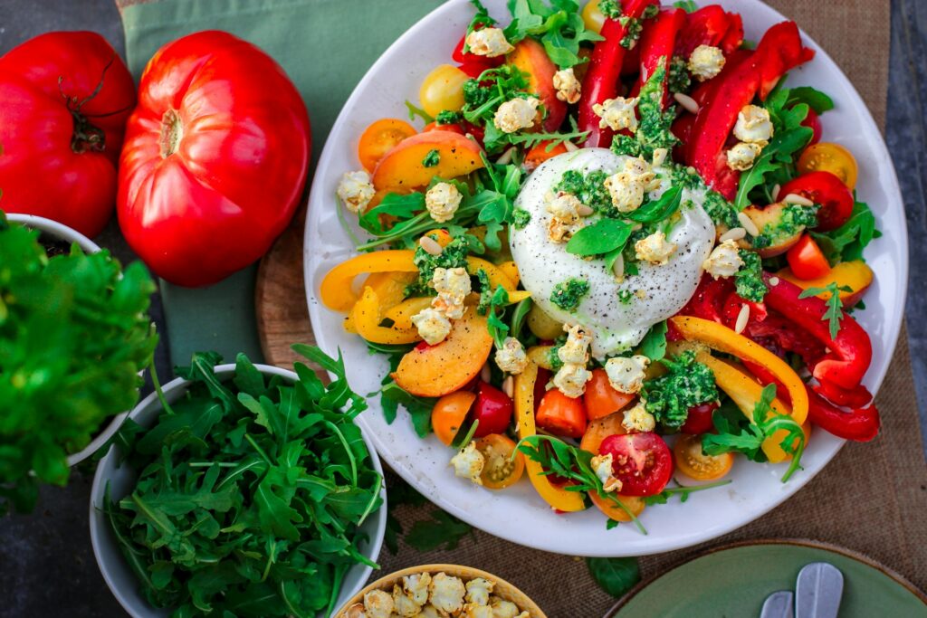 A plate of brain-boosting foods.