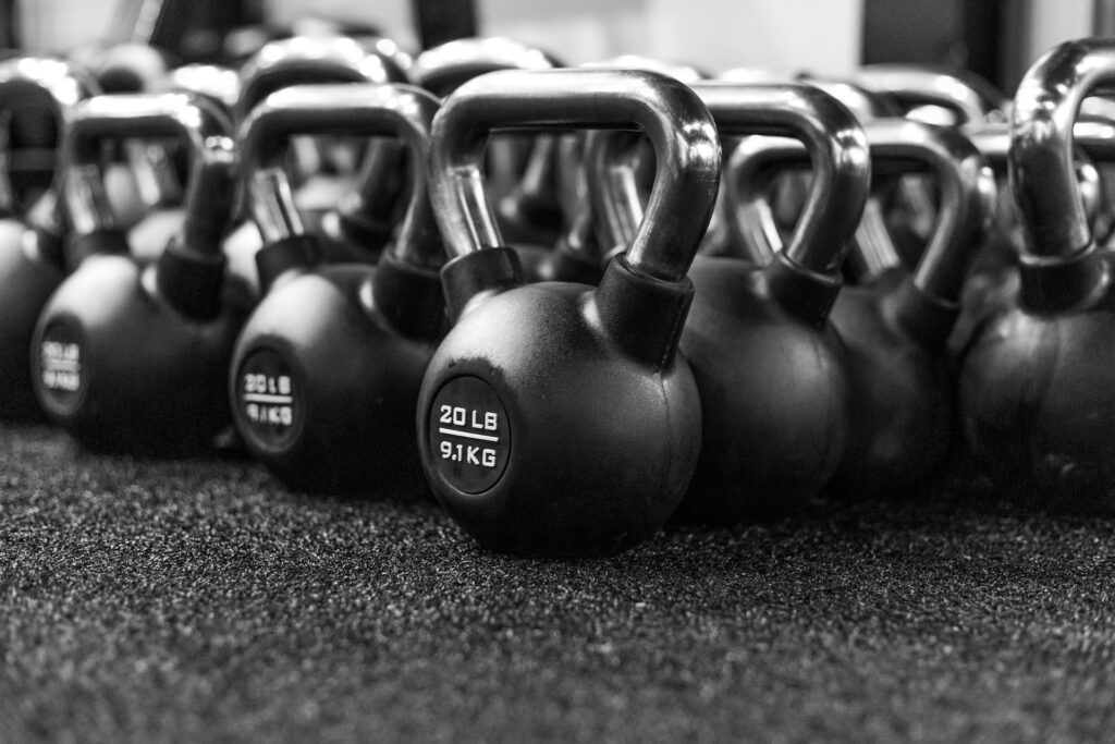 Kettlebells.