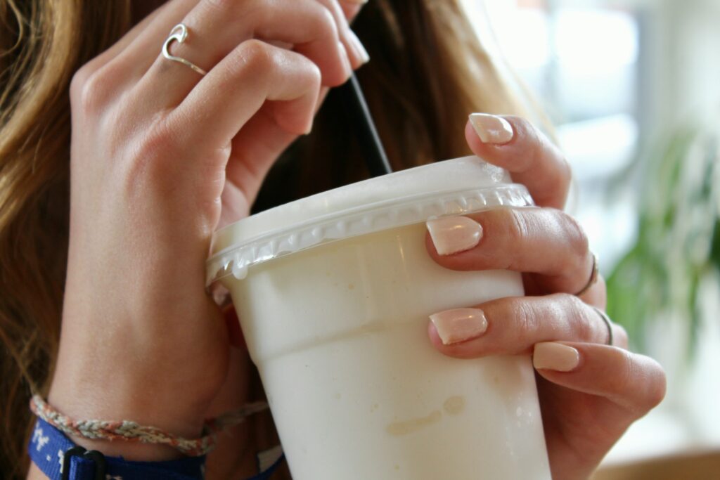 Protein coffee smoothie.