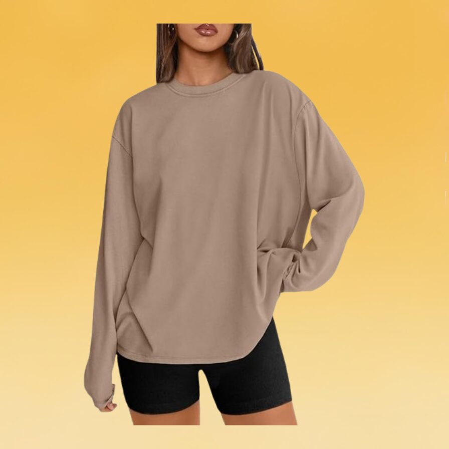 oversized long-sleeved shirt