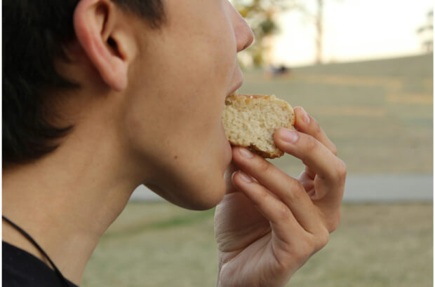 Excess bread and other sources rich in gluten can lead to digestive issues.
