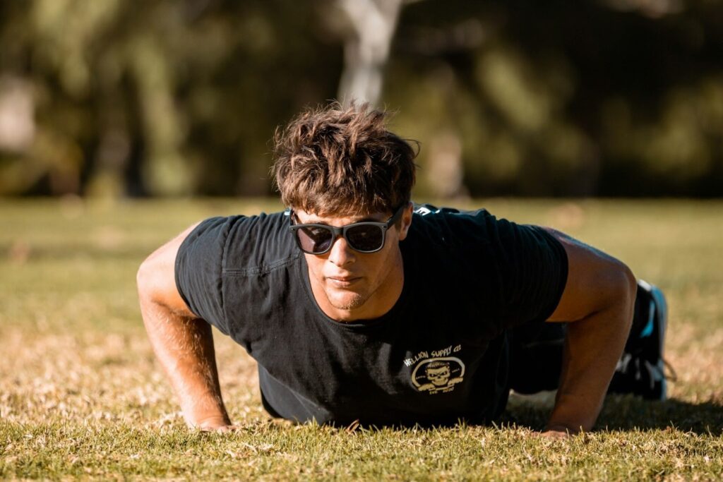 guy doing planks