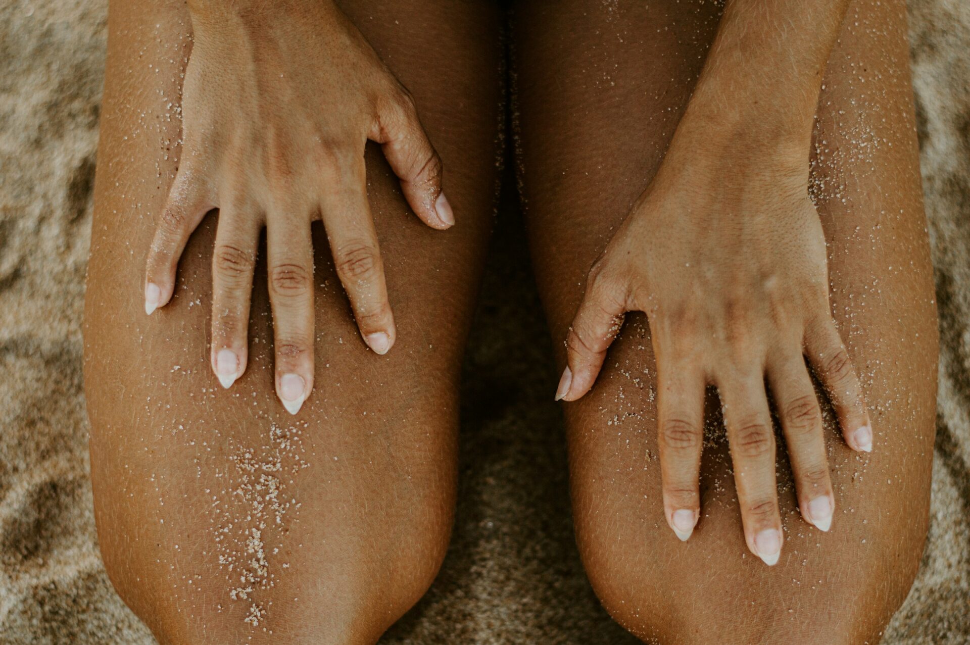 Rubbing between the thigs, arm pits and under the bust is painful.